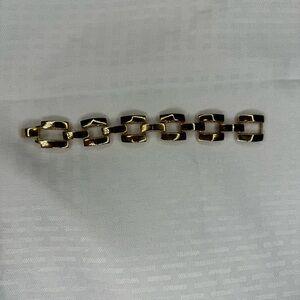 JBK camrose & kross gold tone square chain link bracelet clasp closure vintage